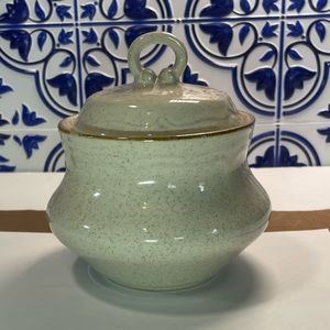 Vtg Hearthside Classics Stoneware Lidded Sugar Bowl Made in Japan